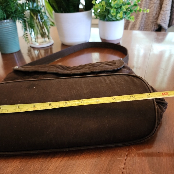 VERA BRADLEY Espresso Brown Microfiber Purse Zebra Lining Used Good Condition - Picture 15 of 15